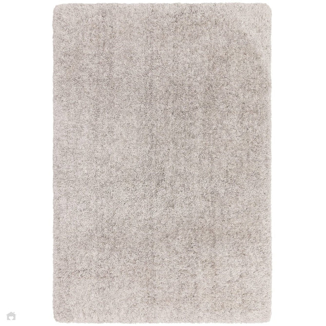 Barnaby Super Plush Heavyweight High-Density Luxury Hand-Woven Super Soft-Touch High-Pile Plain Polyester Shaggy Silver/Grey Rug-Asiatic Carpets-Rug Love - The Most Loved Rug Store