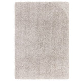 Barnaby Super Plush Heavyweight High-Density Luxury Hand-Woven Super Soft-Touch High-Pile Plain Polyester Shaggy Silver/Grey Rug