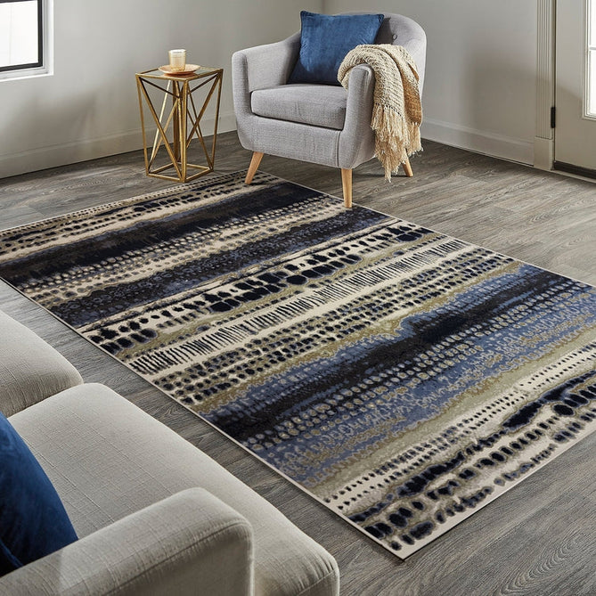 Batik Beige/Deep Navy/Green/Blue/Warm Brown/Multicolour Rug-Origins-Rug Love - The Most Loved Rug Store