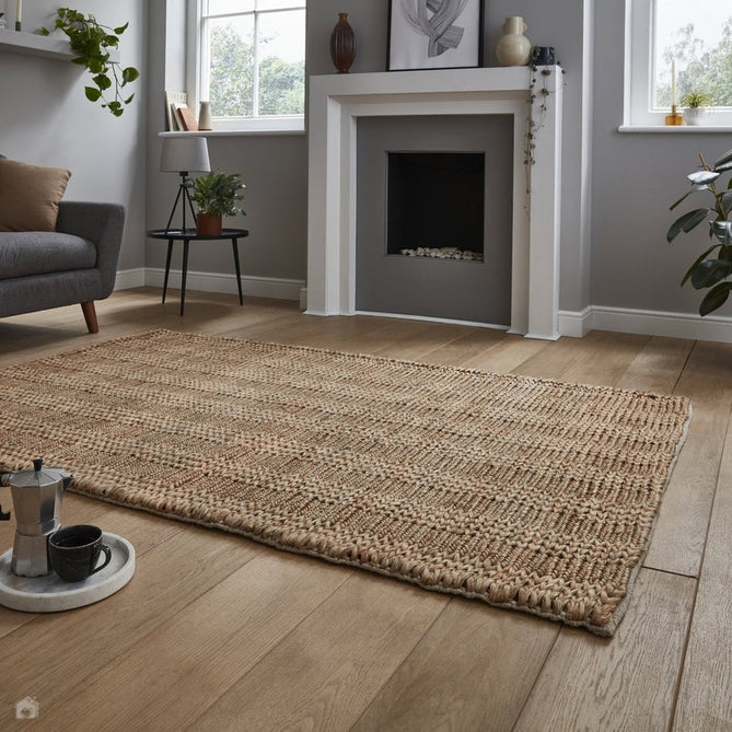 Bazaar Hand-Woven Jute Flatweave 17965 Natural Rug-Think Rugs-Rug Love - The Most Loved Rug Store