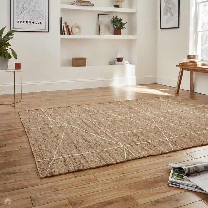 Bazaar Hand-Woven Jute Flatweave 24875 Natural Rug-Think Rugs-Rug Love - The Most Loved Rug Store