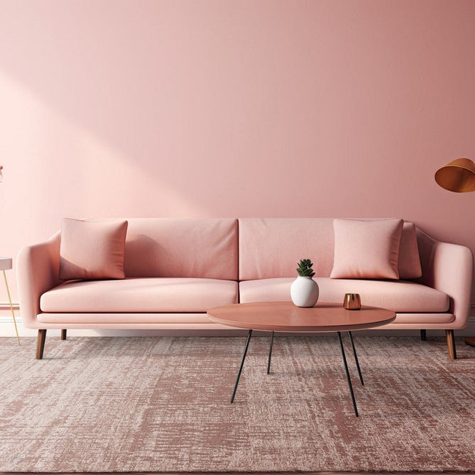 Beau Modern Abstract Distressed Shimmer Soft Textured Flatweave Blush Pink/Ivory Rug-Asiatic Carpets-Rug Love - The Most Loved Rug Store