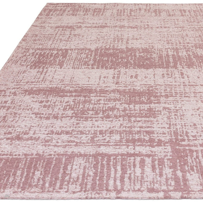 Beau Modern Abstract Distressed Shimmer Soft Textured Flatweave Blush Pink/Ivory Rug-Asiatic Carpets-Rug Love - The Most Loved Rug Store