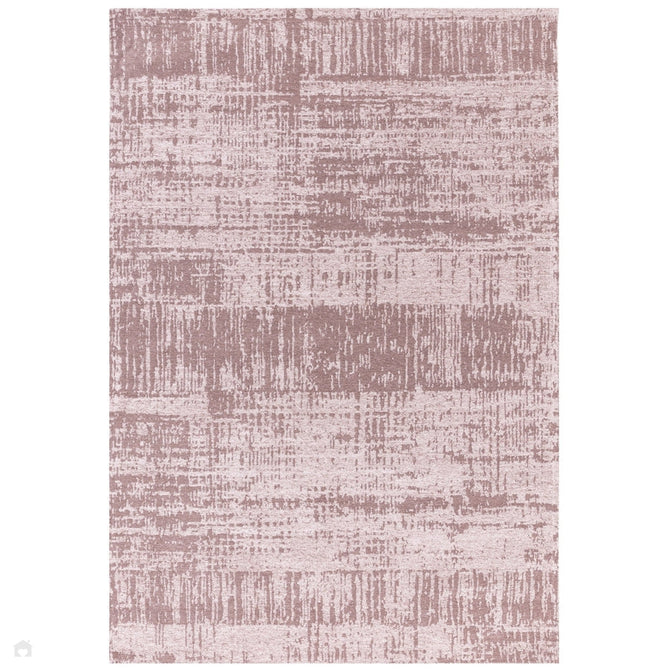 Beau Modern Abstract Distressed Shimmer Soft Textured Flatweave Blush Pink/Ivory Rug-Asiatic Carpets-Rug Love - The Most Loved Rug Store