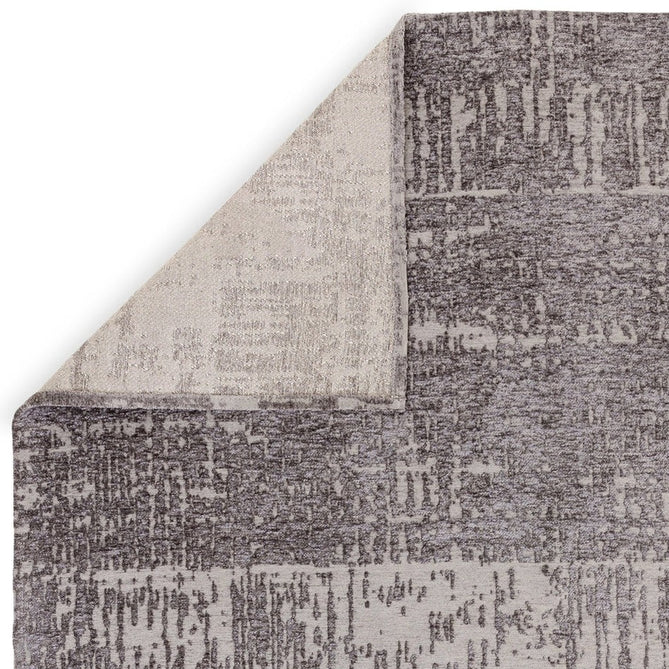 Beau Modern Abstract Distressed Shimmer Soft Textured Flatweave Carbon Grey/Silver/Ivory Rug-Asiatic Carpets-Rug Love - The Most Loved Rug Store