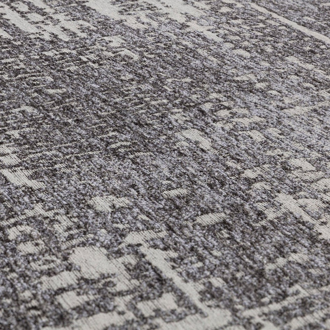Beau Modern Abstract Distressed Shimmer Soft Textured Flatweave Carbon Grey/Silver/Ivory Rug-Asiatic Carpets-Rug Love - The Most Loved Rug Store