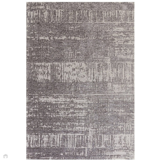 Beau Modern Abstract Distressed Shimmer Soft Textured Flatweave Carbon Grey/Silver/Ivory Rug-Asiatic Carpets-Rug Love - The Most Loved Rug Store