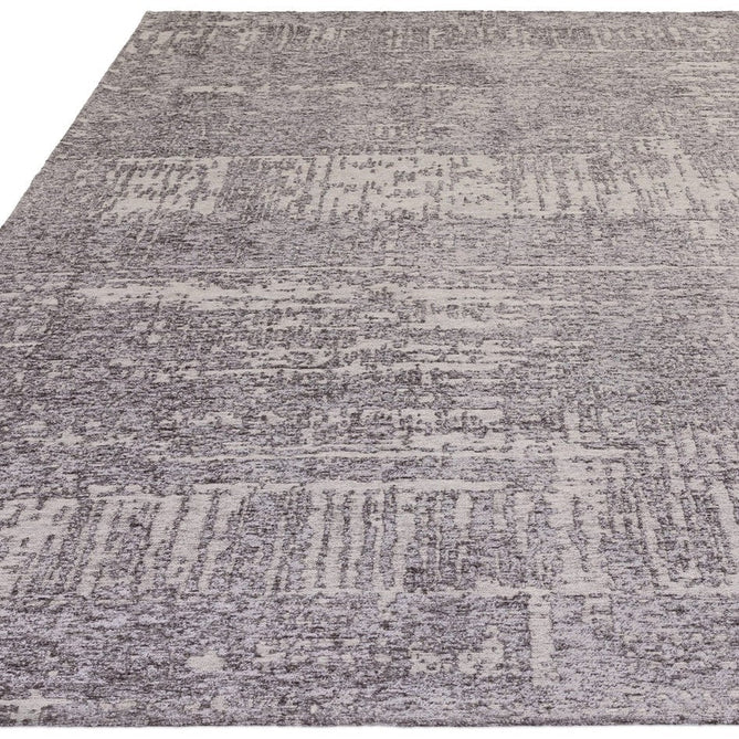 Beau Modern Abstract Distressed Shimmer Soft Textured Flatweave Carbon Grey/Silver/Ivory Rug-Asiatic Carpets-Rug Love - The Most Loved Rug Store