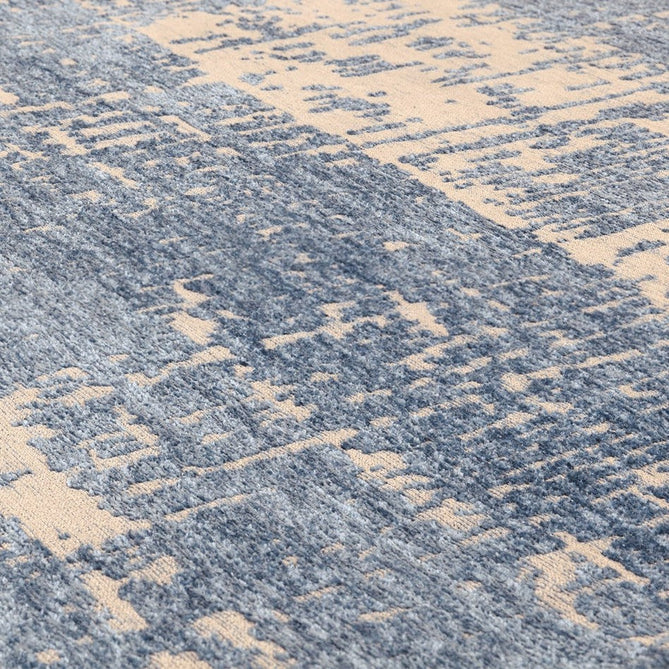 Beau Modern Abstract Distressed Shimmer Soft Textured Flatweave Denim Blue/Ivory Rug-Asiatic Carpets-Rug Love - The Most Loved Rug Store