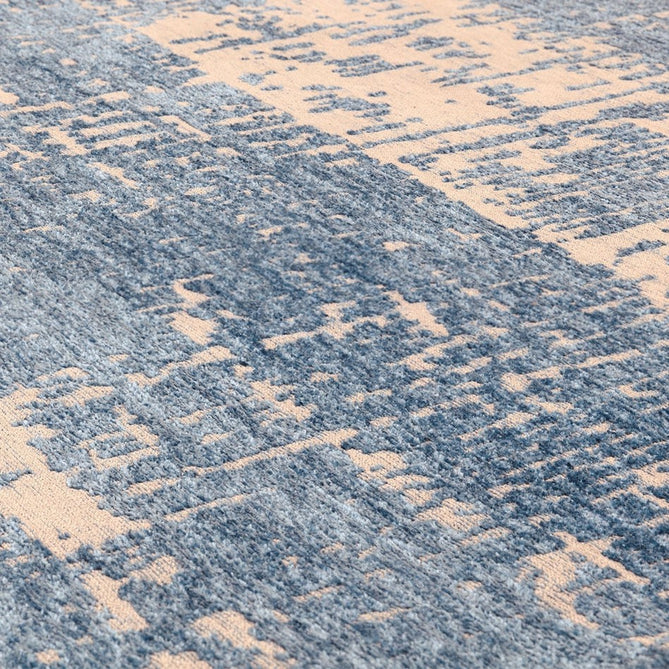 Beau Modern Abstract Distressed Shimmer Soft Textured Flatweave Denim Blue/Ivory Rug-Asiatic Carpets-Rug Love - The Most Loved Rug Store