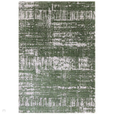 Beau Modern Abstract Distressed Shimmer Soft Textured Flatweave Forest Rug