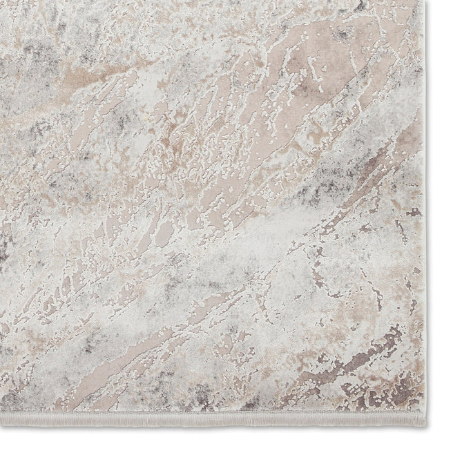 Bellagio 3006 Modern Abstract Marbled Distressed Metallic Shimmer Soft Textured Ultra High-Density Low Profile Short Pile Beige Rug-Think Rugs-Rug Love - The Most Loved Rug Store