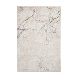Bellagio 9141 Modern Abstract Distressed Marbled Metallic Shimmer Textured Ultra High-Density Soft Flat Pile Beige Rug