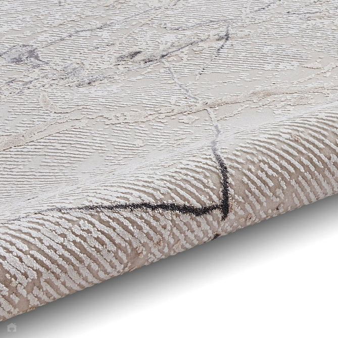 Bellagio 9141 Modern Abstract Marbled Distressed Metallic Shimmer Soft Textured Ultra High-Density Low Profile Short Pile Beige Rug-Think Rugs-Rug Love - The Most Loved Rug Store