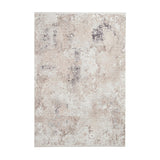 Bellagio 9196 Modern Abstract Distressed Marbled Metallic Shimmer Textured Ultra High-Density Soft Flat Pile Beige Rug