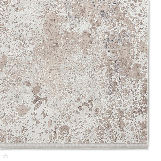 Bellagio 9196 Modern Abstract Marbled Distressed Metallic Shimmer Soft Textured Ultra High-Density Low Profile Short Pile Beige Rug-Think Rugs-Rug Love - The Most Loved Rug Store