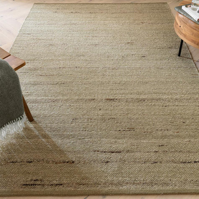 Birkdale Modern Plain Tonal Hand-Woven Textured Looped Pile Durable Wool Blend Flatweave Pistachio Green Rug