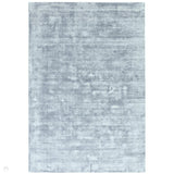 Blade Modern Plain Distressed Shimmer Hand-Woven Textured Silky Viscose Flatweave Airforce Blue Rug