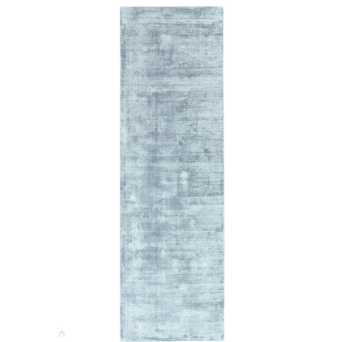 Blade Modern Plain Distressed Shimmer Hand-Woven Textured Silky Viscose Flatweave Airforce Blue Runner-Asiatic Carpets-Rug Love - The Most Loved Rug Store