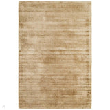 Blade Modern Plain Distressed Shimmer Hand-Woven Textured Silky Viscose Flatweave Champagne Rug 200 x 290 cm