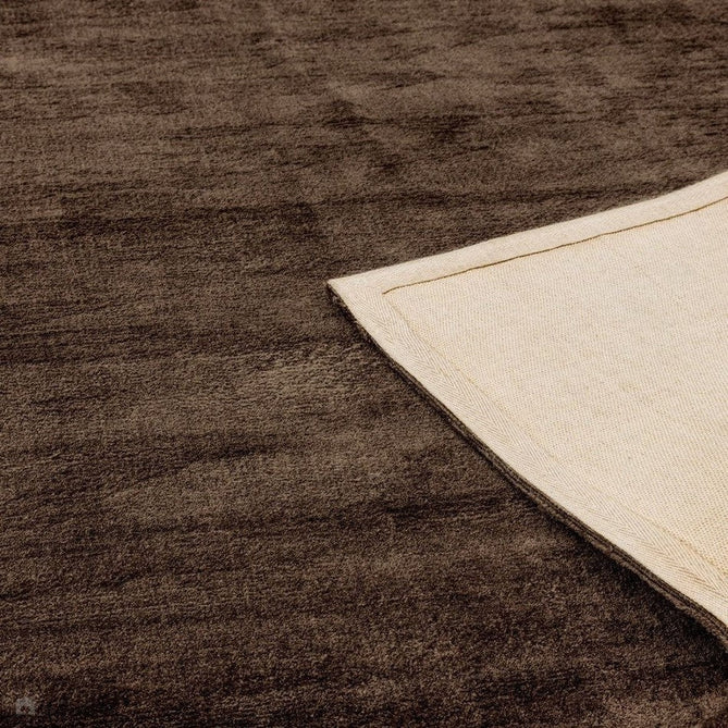 Blade Modern Plain Distressed Shimmer Hand-Woven Textured Silky Viscose Flatweave Chocolate Rug-Asiatic Carpets-Rug Love - The Most Loved Rug Store