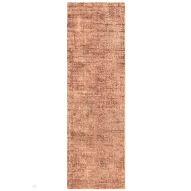 Blade Modern Plain Distressed Shimmer Hand-Woven Textured Silky Viscose Flatweave Earth Terracotta Runner-Asiatic Carpets-Rug Love - The Most Loved Rug Store