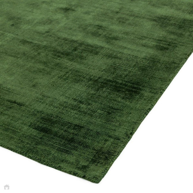 Blade Modern Plain Distressed Shimmer Hand-Woven Textured Silky Viscose Flatweave Green Runner-Asiatic Carpets-Rug Love - The Most Loved Rug Store