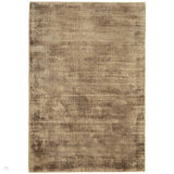 Blade Modern Plain Distressed Shimmer Hand-Woven Textured Silky Viscose Flatweave Mocha Rug