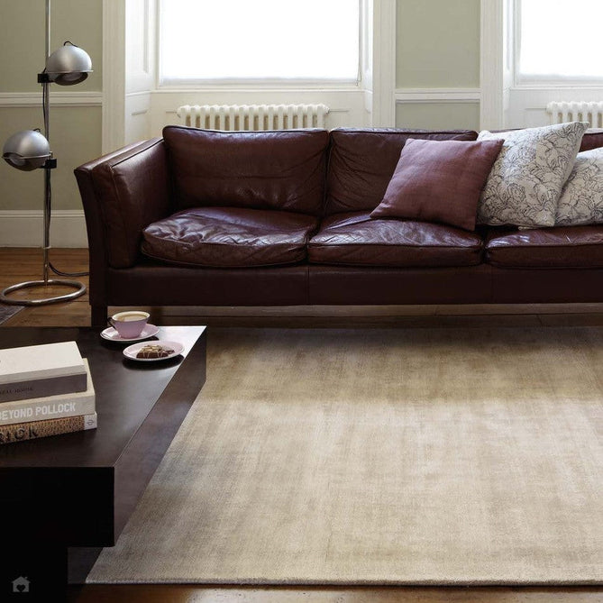 Blade Modern Plain Distressed Shimmer Hand-Woven Textured Silky Viscose Flatweave Putty Rug-Asiatic Carpets-Rug Love - The Most Loved Rug Store