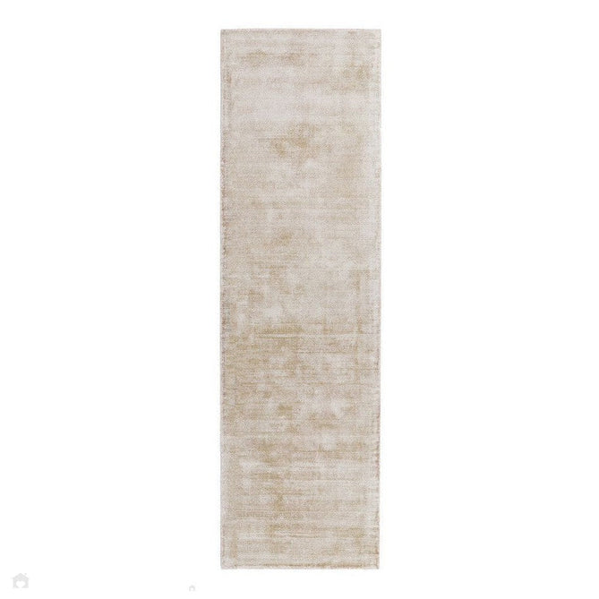 Blade Modern Plain Distressed Shimmer Hand-Woven Textured Silky Viscose Flatweave Putty Runner-Asiatic Carpets-Rug Love - The Most Loved Rug Store