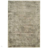 Blade Modern Plain Distressed Shimmer Hand-Woven Textured Silky Viscose Flatweave Smoke Rug