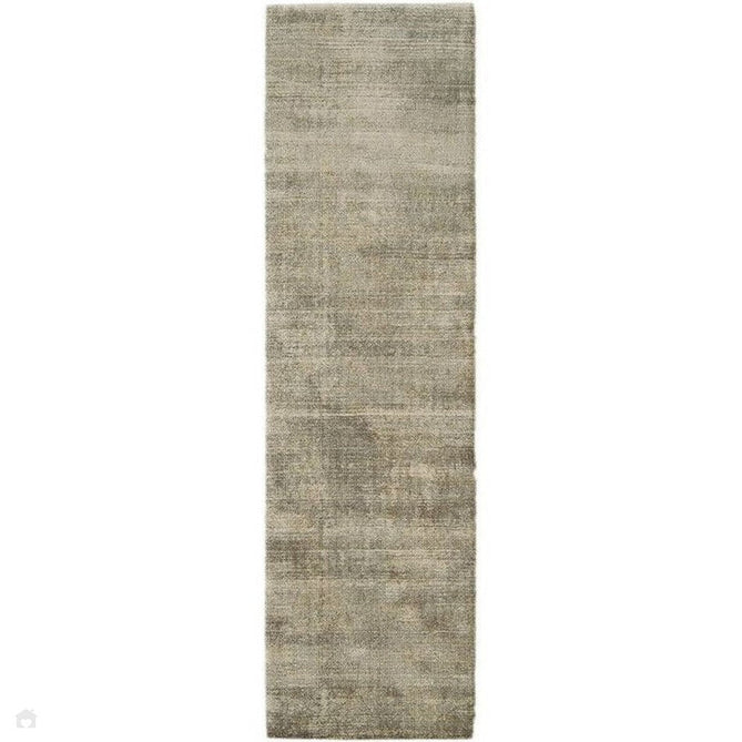 Blade Modern Plain Distressed Shimmer Hand-Woven Textured Silky Viscose Flatweave Smoke Runner-Asiatic Carpets-Rug Love - The Most Loved Rug Store