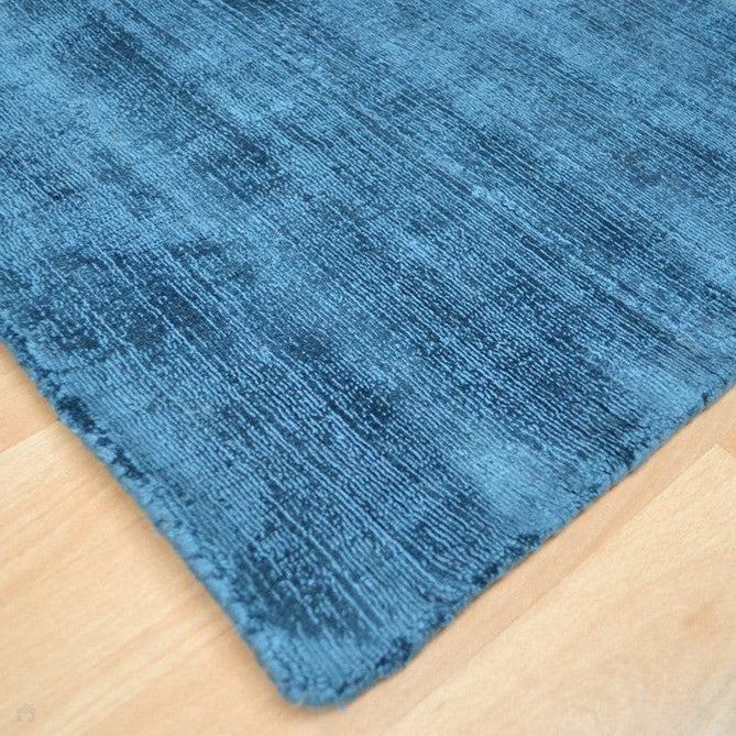 Blade Modern Plain Distressed Shimmer Hand-Woven Textured Silky Viscose Flatweave Teal Runner-Asiatic Carpets-Rug Love - The Most Loved Rug Store