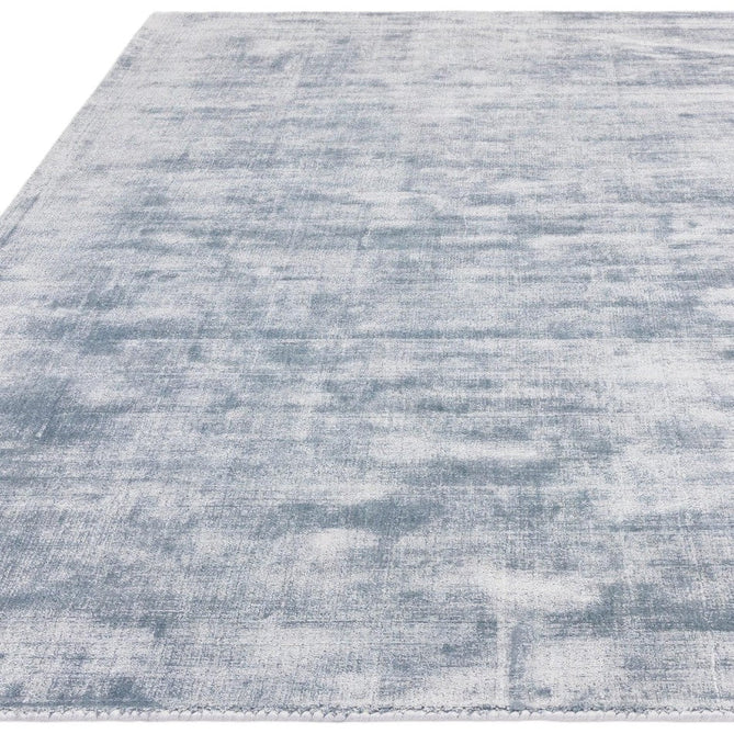 Blade Modern Plain Distressed Tonal Metallic Shimmer Hand-Woven Soft Textured Tip Sheared Loop Pile Silky Viscose Flatweave Airforce Blue Rug-Asiatic Carpets-Rug Love - The Most Loved Rug Store