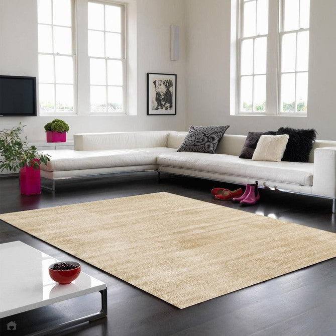 Blade Modern Plain Distressed Tonal Metallic Shimmer Hand-Woven Soft Textured Tip Sheared Loop Pile Silky Viscose Flatweave Champagne Beige Rug-Asiatic Carpets-Rug Love - The Most Loved Rug Store