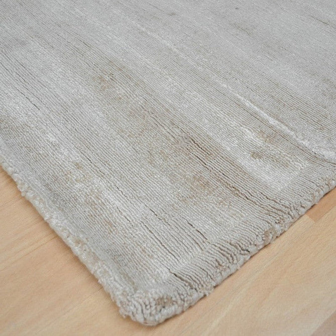 Blade Modern Plain Distressed Tonal Metallic Shimmer Hand-Woven Soft Textured Tip Sheared Loop Pile Silky Viscose Flatweave Champagne Beige Runner-Asiatic Carpets-Rug Love - The Most Loved Rug Store
