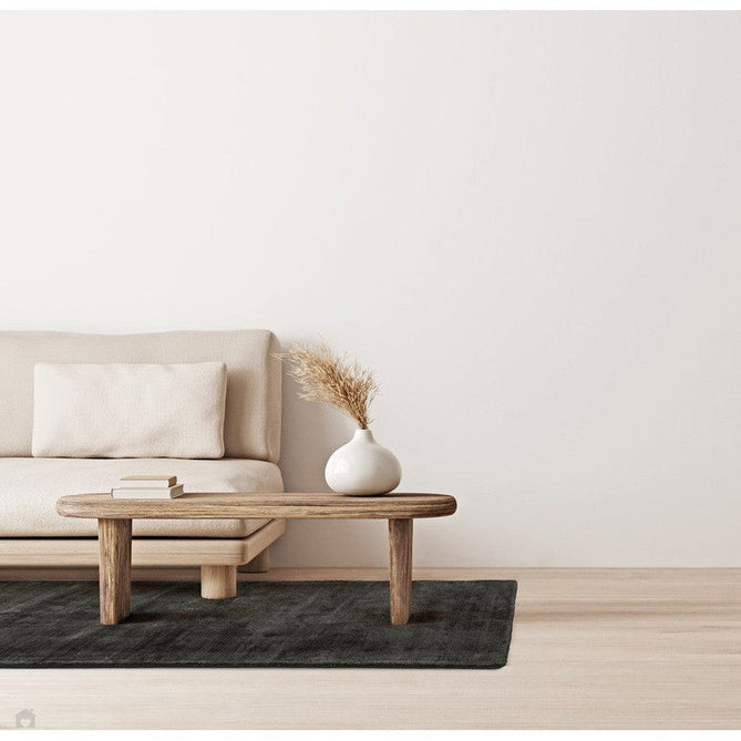 Blade Modern Plain Distressed Tonal Metallic Shimmer Hand-Woven Soft Textured Tip Sheared Loop Pile Silky Viscose Flatweave Charcoal Grey Rug-Asiatic Carpets-Rug Love - The Most Loved Rug Store