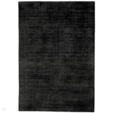 Blade Modern Plain Distressed Tonal Metallic Shimmer Hand-Woven Soft Textured Tip Sheared Loop Pile Silky Viscose Flatweave Charcoal Grey Rug