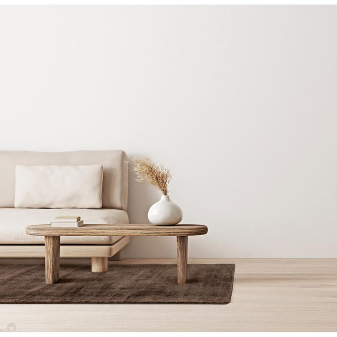 Blade Modern Plain Distressed Tonal Metallic Shimmer Hand-Woven Soft Textured Tip Sheared Loop Pile Silky Viscose Flatweave Chocolate Rug-Asiatic Carpets-Rug Love - The Most Loved Rug Store