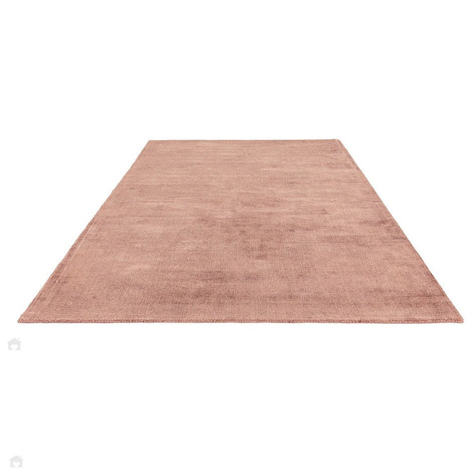 Blade Modern Plain Distressed Tonal Metallic Shimmer Hand-Woven Soft Textured Tip Sheared Loop Pile Silky Viscose Flatweave Earth Terracotta Rug-Asiatic Carpets-Rug Love - The Most Loved Rug Store
