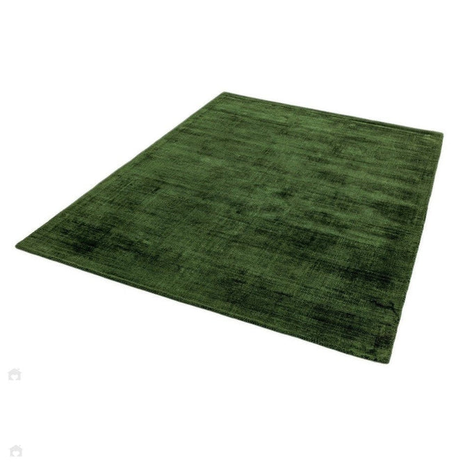 Blade Modern Plain Distressed Tonal Metallic Shimmer Hand-Woven Soft Textured Tip Sheared Loop Pile Silky Viscose Flatweave Green Rug-Asiatic Carpets-Rug Love - The Most Loved Rug Store