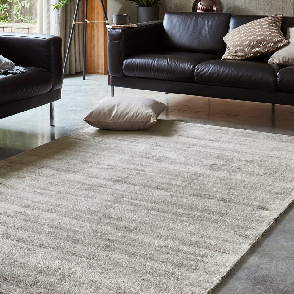 On Sale Blade Modern Plain Distressed Shimmer Hand-Woven Textured Silky ...