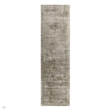 Blade Modern Plain Distressed Tonal Metallic Shimmer Hand-Woven Soft Textured Tip Sheared Loop Pile Silky Viscose Flatweave Moleskin Runner