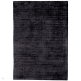 Blade Modern Plain Distressed Tonal Metallic Shimmer Hand-Woven Soft Textured Tip Sheared Loop Pile Silky Viscose Flatweave Navy Rug