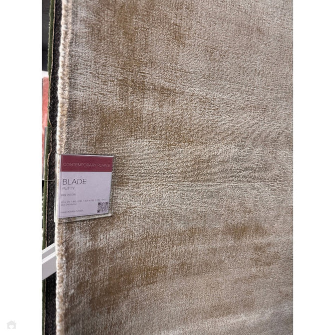Blade Modern Plain Distressed Tonal Metallic Shimmer Hand-Woven Soft Textured Tip Sheared Loop Pile Silky Viscose Flatweave Putty Rug-Asiatic Carpets-Rug Love - The Most Loved Rug Store