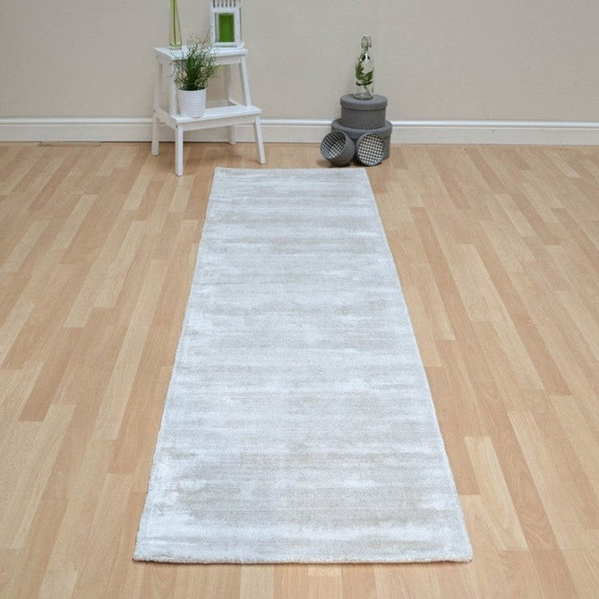 Blade Modern Plain Distressed Tonal Metallic Shimmer Hand-Woven Soft Textured Tip Sheared Loop Pile Silky Viscose Flatweave Putty Runner-Asiatic Carpets-Rug Love - The Most Loved Rug Store