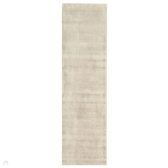 Blade Modern Plain Distressed Tonal Metallic Shimmer Hand-Woven Soft Textured Tip Sheared Loop Pile Silky Viscose Flatweave Putty Runner-Asiatic Carpets-Rug Love - The Most Loved Rug Store