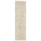Blade Modern Plain Distressed Tonal Metallic Shimmer Hand-Woven Soft Textured Tip Sheared Loop Pile Silky Viscose Flatweave Putty Runner