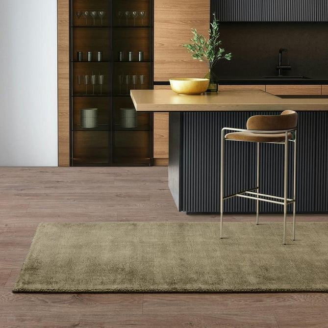Blade Modern Plain Distressed Tonal Metallic Shimmer Hand-Woven Soft Textured Tip Sheared Loop Pile Silky Viscose Flatweave Sage Runner-Asiatic Carpets-Rug Love - The Most Loved Rug Store