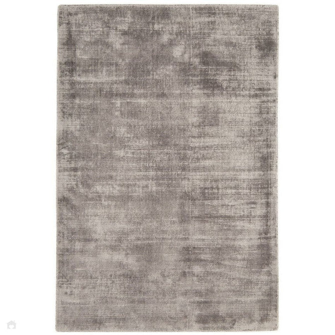 Blade Modern Plain Distressed Tonal Metallic Shimmer Hand-Woven Soft Textured Tip Sheared Loop Pile Silky Viscose Flatweave Silver Rug-Asiatic Carpets-Rug Love - The Most Loved Rug Store
